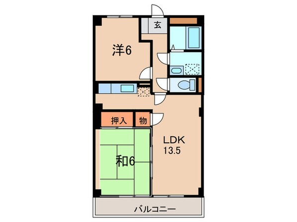 ﾊｰﾓﾆｰﾏﾝｼｮﾝ C棟の物件間取画像